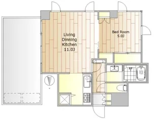 アルクス自由が丘【6階】の間取り