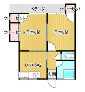 スカイピア大宮【1階】の間取り