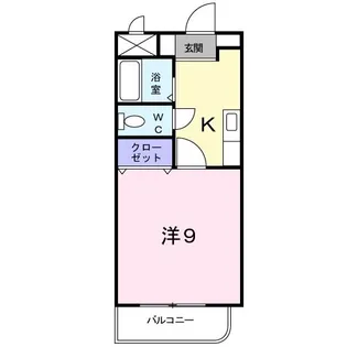 ラフィネ天久保A【2階】の間取り