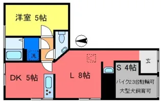 コーポさとう【1階】の間取り