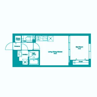 タスキリシェス池上【3階】の間取り