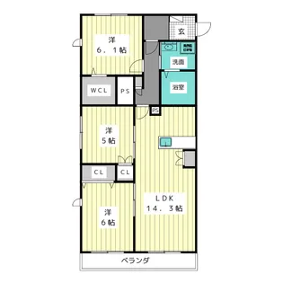 ソフィアテラス【2階】の間取り