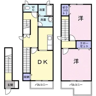 さくらヒルズII【2階】の間取り