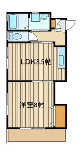 フュテュール石神井【1階】の間取り