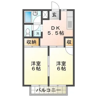 シーサイドハイツ【1階】の間取り