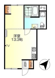 M・テラス広白石【1階】の間取り