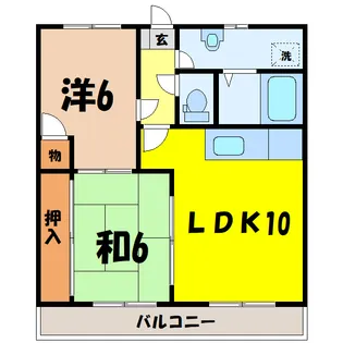 シャトレ山の手(深谷市上野台)【2階】の間取り