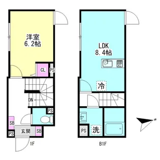 グランファーロ下北沢の間取り