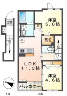 Soleil(ソレイユ)【2階】の間取り