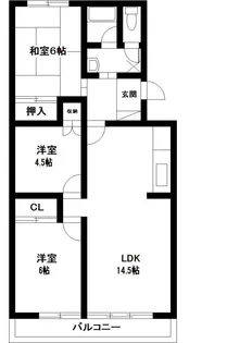 グラシア新前橋【3階】の間取り