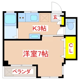 アイ・ユー・コーポ【2階】の間取り