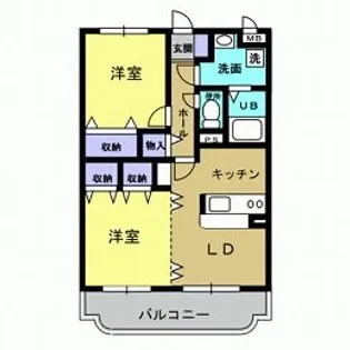 Y&Mロイヤルヒルズ【1階】の間取り