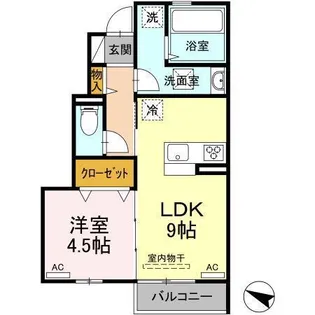 ラ トルチェ C棟【1階】の間取り