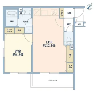 ホームズ用賀【2階】の間取り