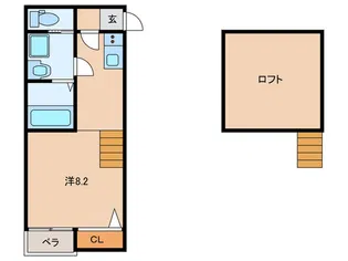 Calm古賀【2階】の間取り