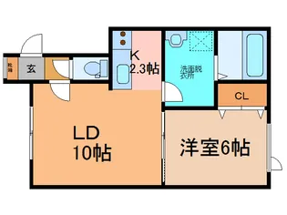 Lovege(ラベージ)【1階】の間取り