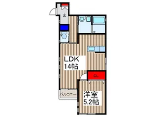 レ・アンジェラ【1階】の間取り