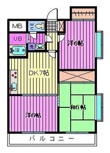 ラ・グラントゥース【4階】の間取り