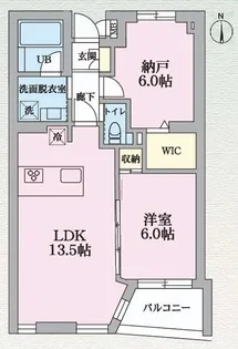 バンレーラ鷹番【3階】の間取り