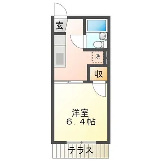 メゾンシャルマンB【1階】の間取り