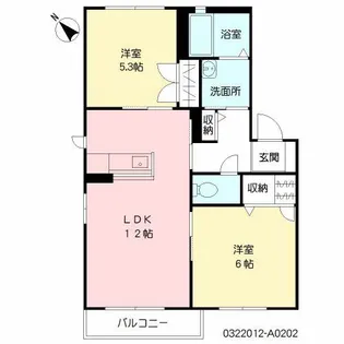メイプルJ【2階】の間取り