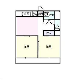 コーポバイパス【3階】の間取り