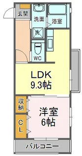 パールコート中田【1階】の間取り