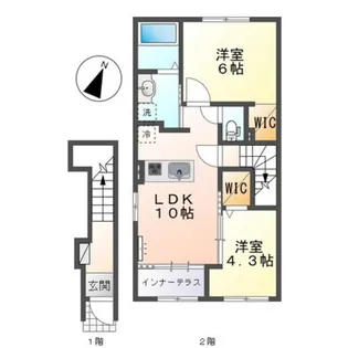 仮)スターテラスII田益【2階】の間取り