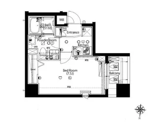 アルマドーラ亀戸【8階】の間取り