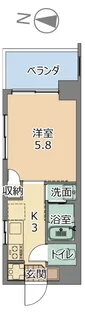 トーマス内間【8階】の間取り