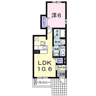 クラール【1階】の間取り