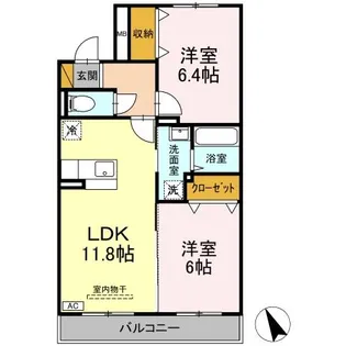(仮称)平成マンション小美玉【1階】の間取り