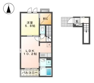 サンマルコII【2階】の間取り