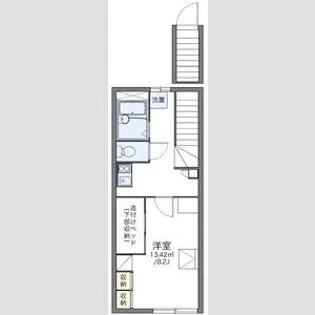 レオパレススペース好日【2階】の間取り