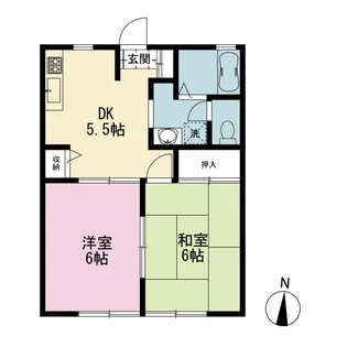 グランメール六ツ川【1階】の間取り