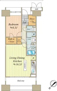 ザ・晴海レジデンス【8階】の間取り
