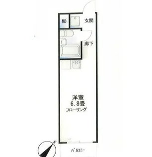 セブンスターハイツ代々木【2階】の間取り