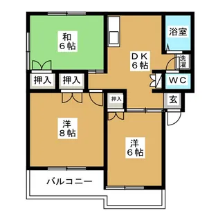ニューエリール【2階】の間取り