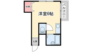 新大阪ハイツ【1階】の間取り