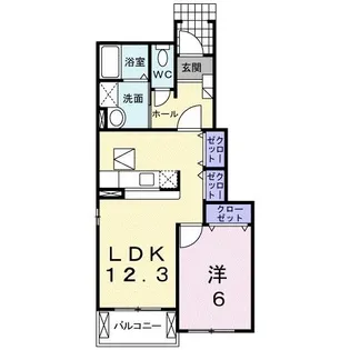 グラシオッソ A【1階】の間取り