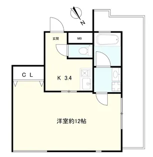 ラ・ペジブル目黒【5階】の間取り