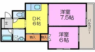 BELLIS(ベリス)【6階】の間取り