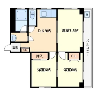 川津ビル【3階】の間取り