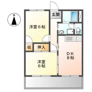 エンジェルパレス【2階】の間取り