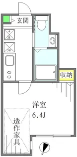 BRILLIANT HK4【1階】の間取り
