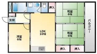 オーロラハイツ【2階】の間取り
