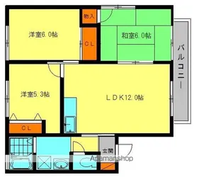 セジュールリカーII【2階】の間取り