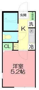 ウィステリア藤沢善行【1階】の間取り