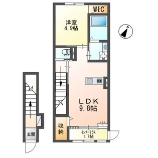 ラーク学園町【2階】の間取り