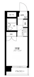 スカイコート戸越銀座【6階】の間取り